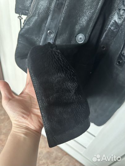 Дубленка натуральная женская с капюшоном