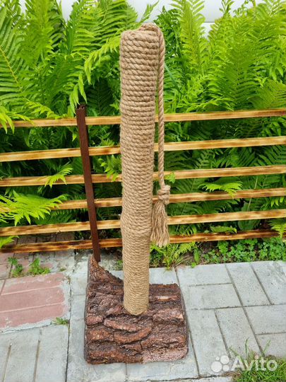 Деревянная когтеточилка ручной работы