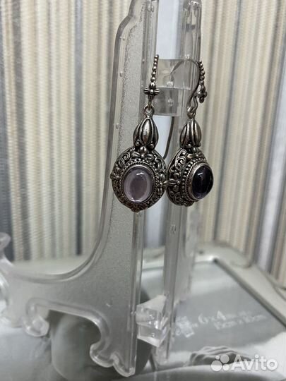 Серьги серебро