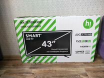 SMART телевизор Hi 43 (109см) 4К.Новый.Гарантия