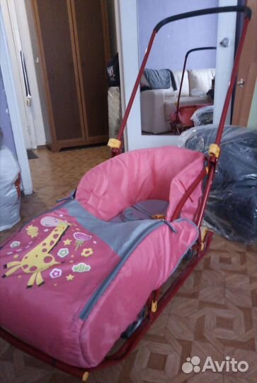 Санки детские с колёсами