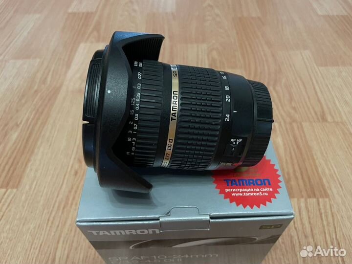 Объектив tamron 10-24mm canon EF-S