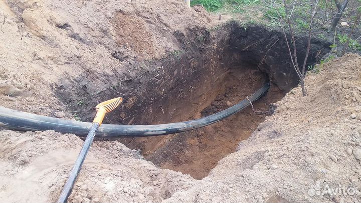 ГНБ, водопровод, канализация,прокол под дорогой