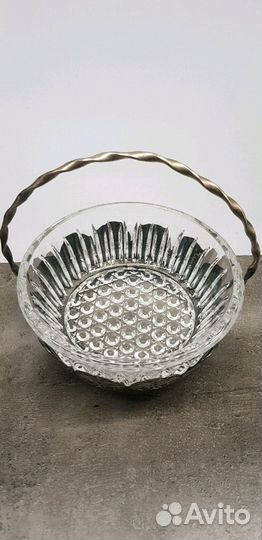 Конфетница с мельхиором