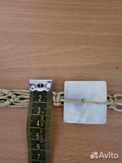 Пояс женский макраме с перламутром