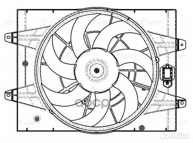 Э/вентилятор охл. для а/м Chery Tiggo 4 (17) /T