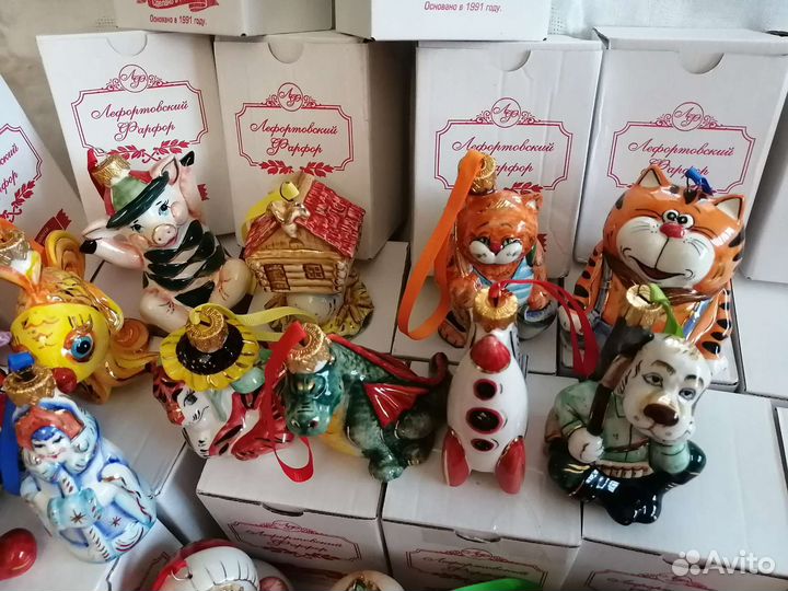 Игрушки новогодние. Фарфор
