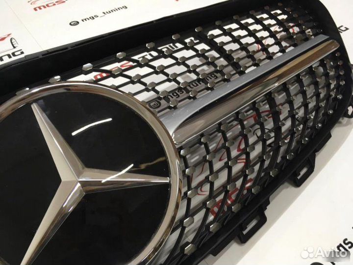 Решетка Mercedes E-class w213 Diamond Дистроник