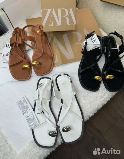 Сандали Zara черные 36-40