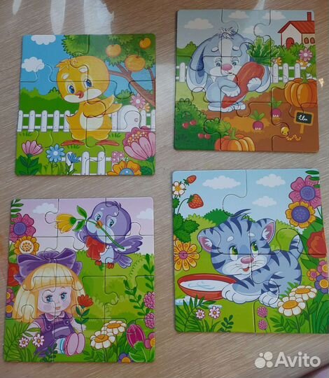 Пазл 4 в 1 для малышей