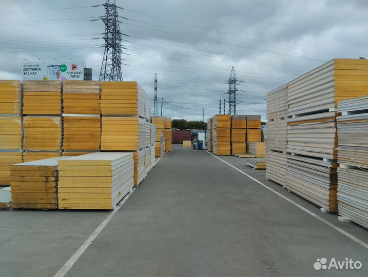 Сэндвич панели бу в наличии на складе