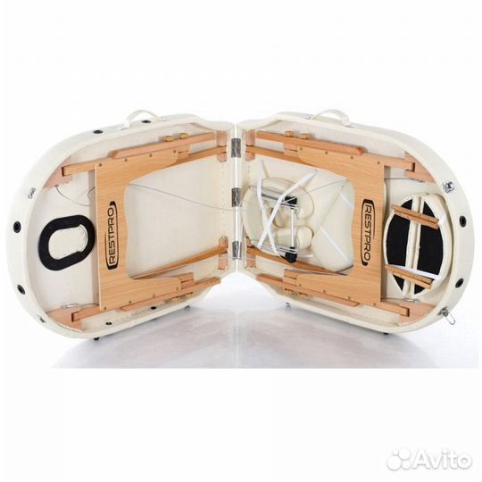 Массажный стол Restpro Vip Oval 2 Cream/Black