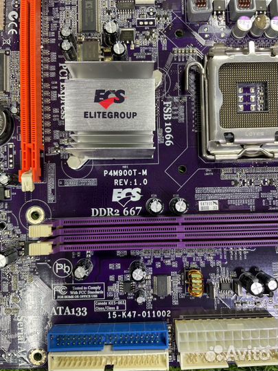 ECS P4M900T-M rev: 1.0 LGA 775