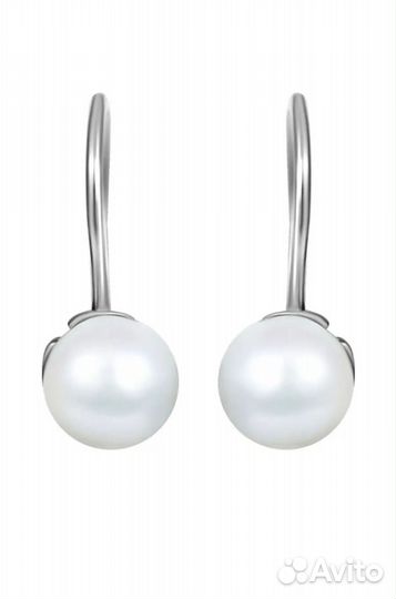 Серьги серебро с жемчугом