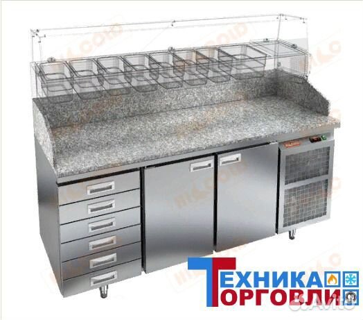 Стол охлаждаемый для пиццы hicold PZ4-11/GN 6R