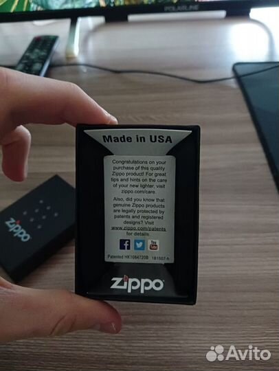 Зажигалка zippo