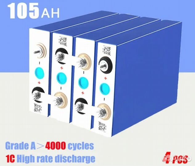 Аккумулятор LifePo4 24V 100Ah/LCD Display