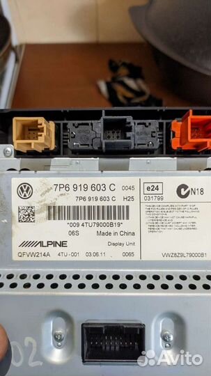 Магнитола Volkswagen Touareg