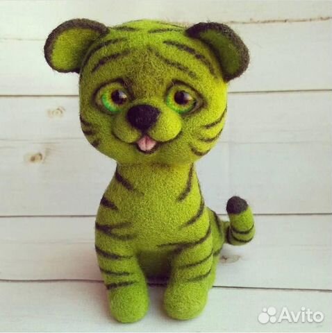 Игрушка валяная Тигрёнок арбузный