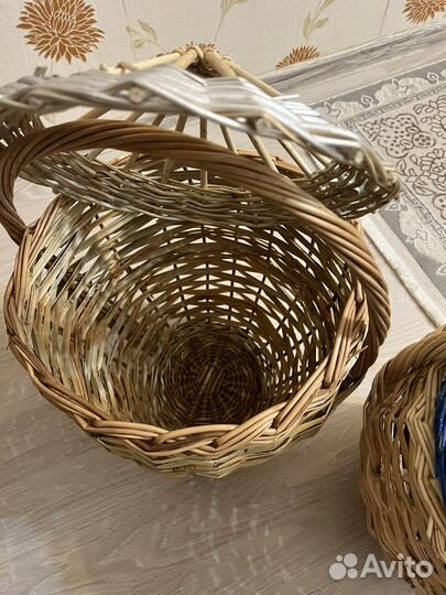 Корзина плетеная большая