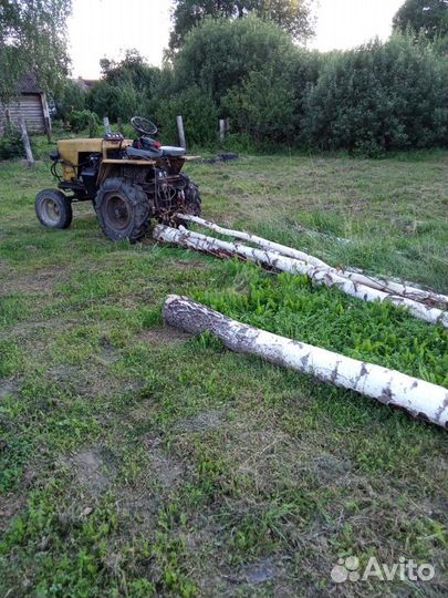 Минитрактор самодельный с лапатой для уборки снега