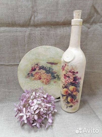 Бутылки декоративные ручной работы
