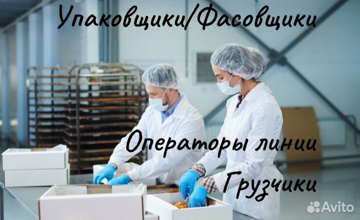 Вахта Упаковщик на кондитерское производство