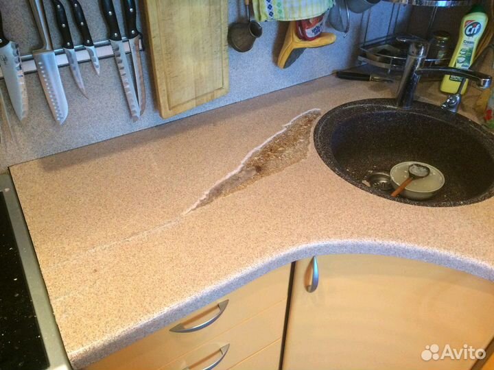 Ремонт столешниц из искуственного камня