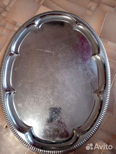 Большой поднос из нержавейки 46 на 34
