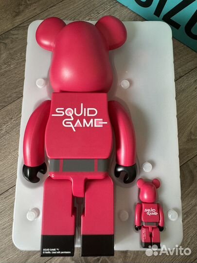 Bearbrick Squid Game Worker 400% + 100%