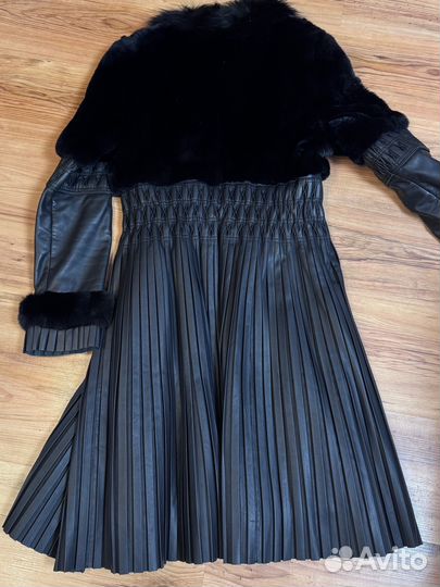 Пальто женское натуральная кожа