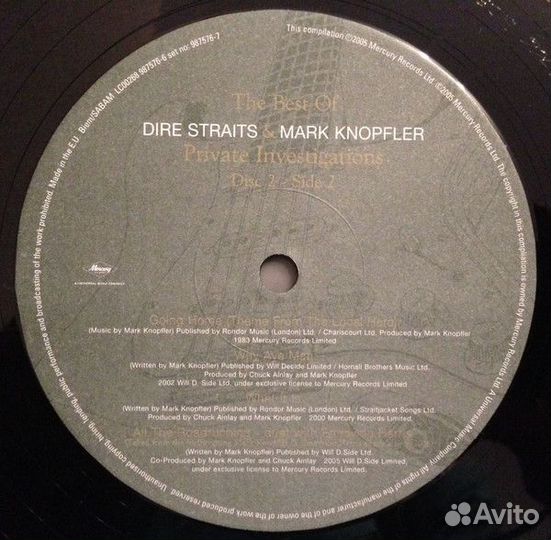 Виниловая пластинка Dire Straits; Knopfler, Mark