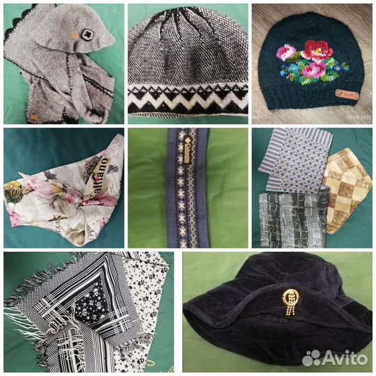 Шапки, шарфы б/у