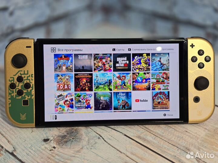 Nintendo Switch Oled Zelda Прошитая. Новая