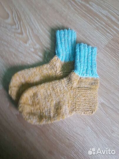 Носочки, шерсть, удобные на ножке