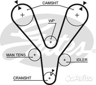 Ремень грм hyundai sonata EF 04- (тагаз) /tucson 0
