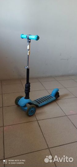 Самокат детский трехколесный бу