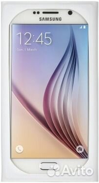 Чехол c кристаллами Swarovski для samsung S6 белый