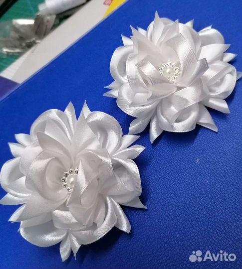 Банты на резинке. Ручная работа