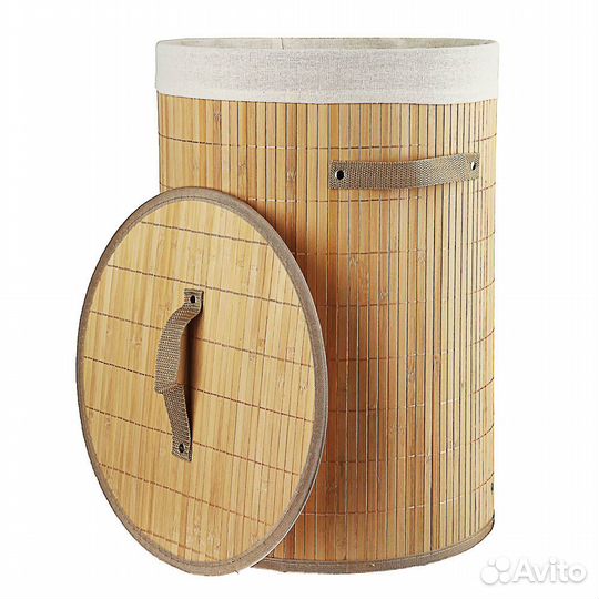 Корзина для белья бамбуковая