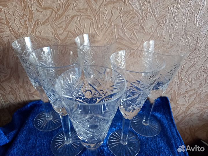 Фужеры хрустальные СССР 20 см