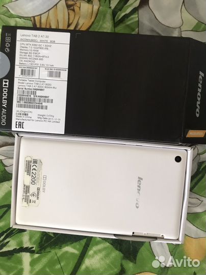 Планшэт Lenovo Tab 2A7 30DC(обычный)