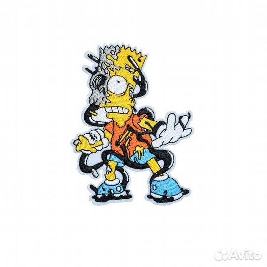 Нашивка на одежду барт термонашивка