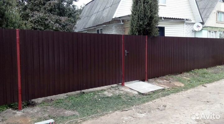 Забор из профнастила