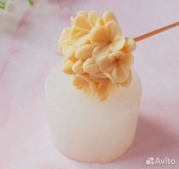 Молд цветок сирень незабудка