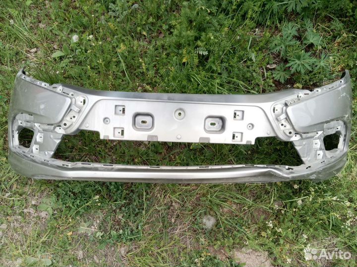 Бампер передний Лада гранта fl с решеткой