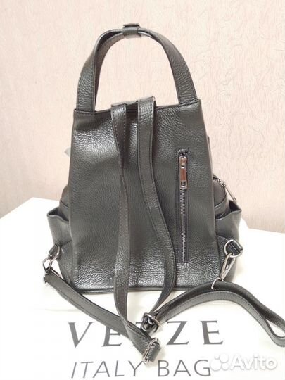 Женская сумка рюкзак из натуральной кожи