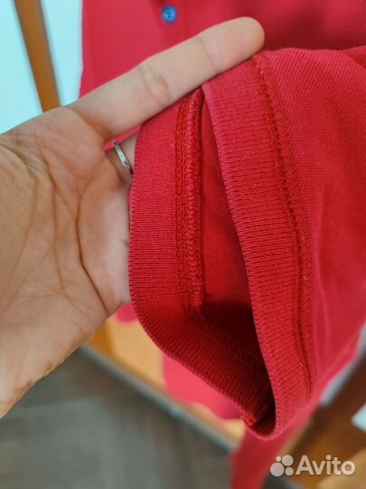 Поло Guess винного цвета L