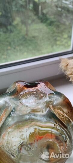 Кувшин цветное стекло СССР