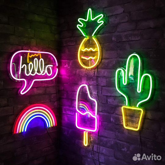 Вывески из гибкого неона